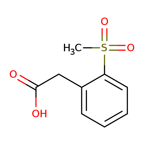 Benzeneacetic acid, 2-(methylsulfonyl)-