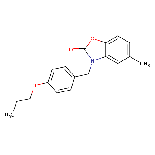 5-methyl-3-[(4-propoxyphenyl)methyl]-2,3-dihydro-1,3-benzoxazol-2-one