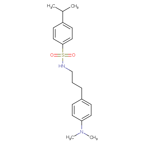 N-{3-[4-(dimethylamino)phenyl]propyl}-4-(propan-2-yl)benzene-1-sulfonamide