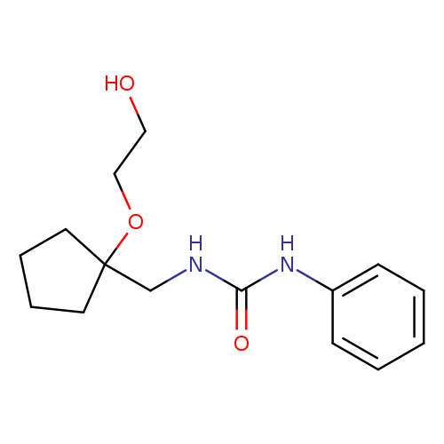 3-{[1-(2-hydroxyethoxy)cyclopentyl]methyl}-1-phenylurea