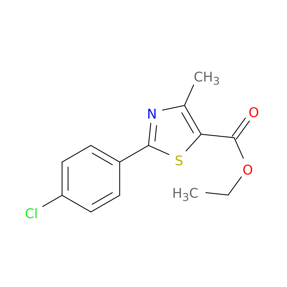 Ethyl 2-(4-chlorophenyl)-4-methylthiazole-5-carboxylate