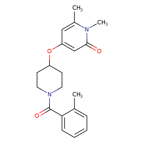 1,6-dimethyl-4-{[1-(2-methylbenzoyl)piperidin-4-yl]oxy}-1,2-dihydropyridin-2-one