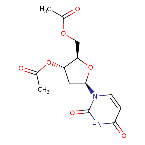 ((2R,3S,5R)-3-Acetoxy-5-(2,4-dioxo-3,4-dihydropyrimidin-1(2H)-yl)tetrahydrofuran-2-yl)methyl acetate