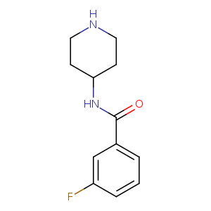 3-Fluoro-N-(piperidin-4-yl)benzamide