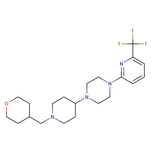 1-{1-[(oxan-4-yl)methyl]piperidin-4-yl}-4-[6-(trifluoromethyl)pyridin-2-yl]piperazine