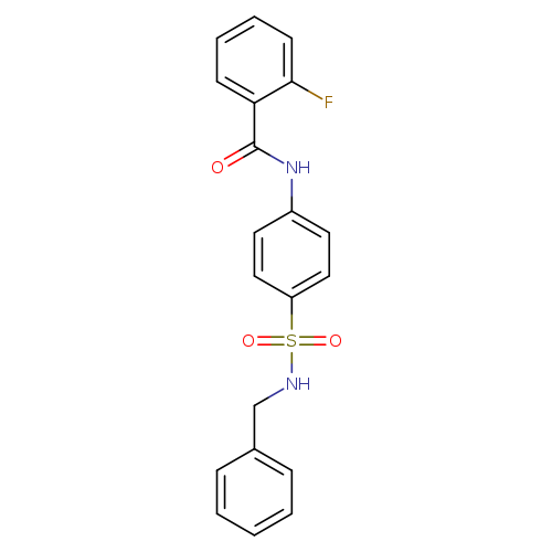 N-{4-[(benzylamino)sulfonyl]phenyl}-2-fluorobenzamide