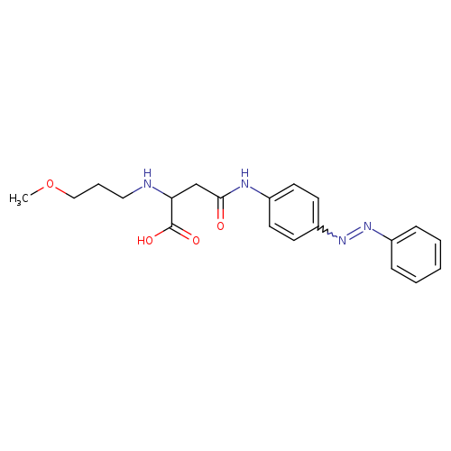2-[(3-methoxypropyl)amino]-3-({4-[(Z)-2-phenyldiazen-1-yl]phenyl}carbamoyl)propanoic acid