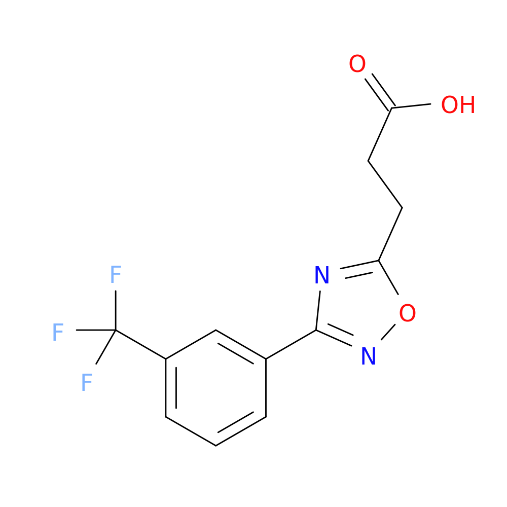 3-(3-[3-(Trifluoromethyl)phenyl]-1,2,4-oxadiazol-5-yl)propanoic acid