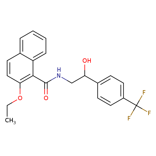 2-ethoxy-N-{2-hydroxy-2-[4-(trifluoromethyl)phenyl]ethyl}naphthalene-1-carboxamide