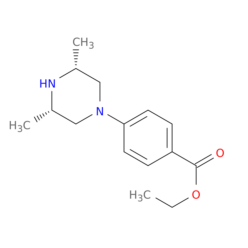 Rel-Ethyl 4-((3S,5R)-3,5-Dimethylpiperazin-1-Yl)Benzoate