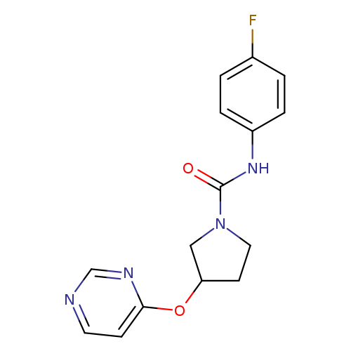 N-(4-fluorophenyl)-3-(pyrimidin-4-yloxy)pyrrolidine-1-carboxamide