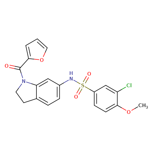 3-chloro-N-[1-(furan-2-carbonyl)-2,3-dihydro-1H-indol-6-yl]-4-methoxybenzene-1-sulfonamide