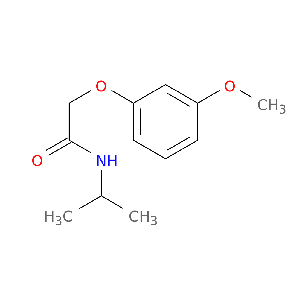 2-(3-methoxyphenoxy)-N-(propan-2-yl)acetamide