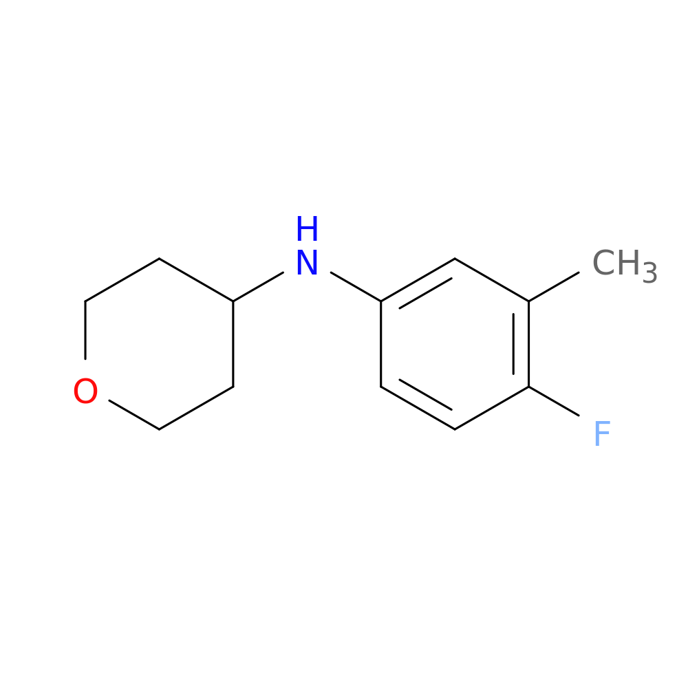 N-(4-fluoro-3-methylphenyl)oxan-4-amine