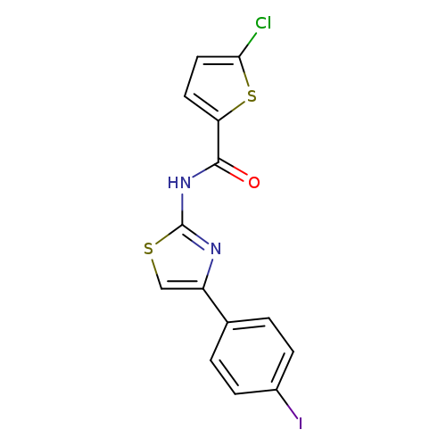 5-chloro-N-[4-(4-iodophenyl)-1,3-thiazol-2-yl]thiophene-2-carboxamide