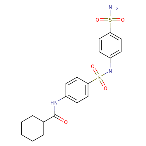 N-{4-[(4-sulfamoylphenyl)sulfamoyl]phenyl}cyclohexanecarboxamide
