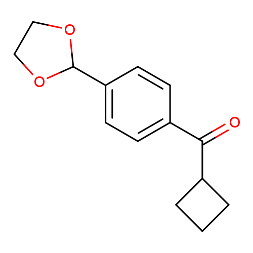 Cyclobutyl 4-(1,3-dioxolan-2-yl)phenyl ketone