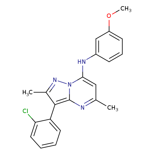 3-(2-chlorophenyl)-N-(3-methoxyphenyl)-2,5-dimethylpyrazolo[1,5-a]pyrimidin-7-amine