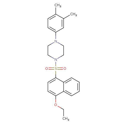 1-(3,4-dimethylphenyl)-4-[(4-ethoxynaphthalen-1-yl)sulfonyl]piperazine