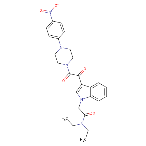 N,N-diethyl-2-(3-{2-[4-(4-nitrophenyl)piperazin-1-yl]-2-oxoacetyl}-1H-indol-1-yl)acetamide