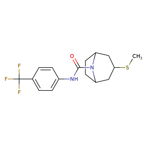 3-(methylsulfanyl)-N-[4-(trifluoromethyl)phenyl]-8-azabicyclo[3.2.1]octane-8-carboxamide