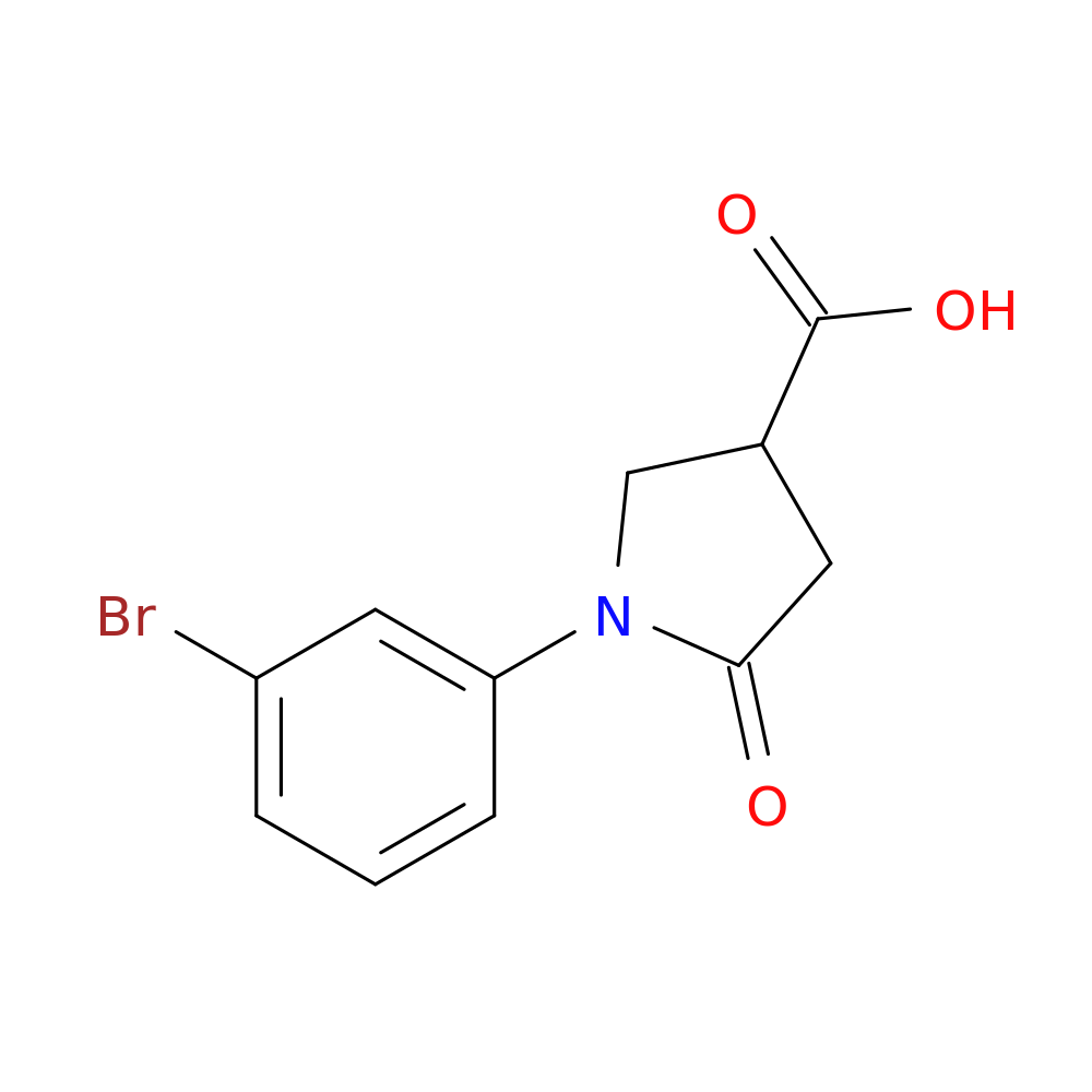 1-(3-Bromophenyl)-5-oxopyrrolidine-3-carboxylic acid