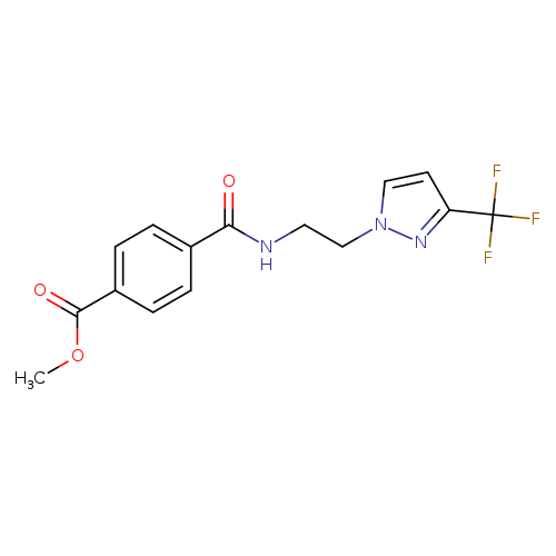 methyl 4-({2-[3-(trifluoromethyl)-1H-pyrazol-1-yl]ethyl}carbamoyl)benzoate