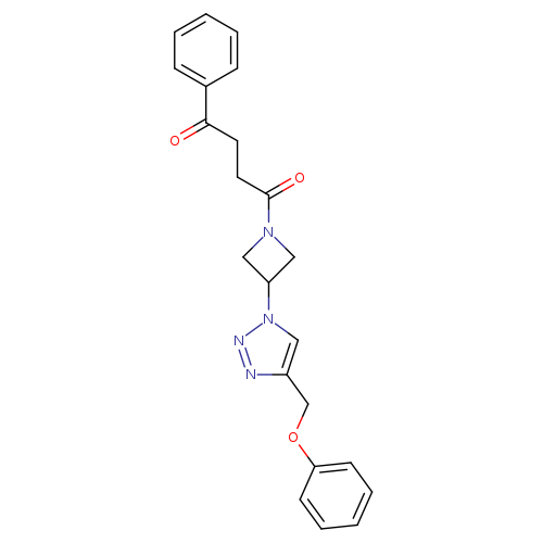 1-{3-[4-(phenoxymethyl)-1H-1,2,3-triazol-1-yl]azetidin-1-yl}-4-phenylbutane-1,4-dione