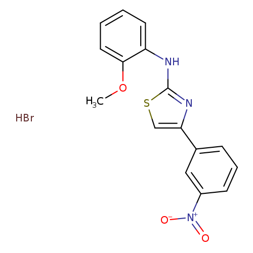 N-(2-methoxyphenyl)-4-(3-nitrophenyl)-1,3-thiazol-2-amine hydrobromide