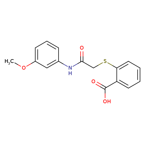 2-({[(3-methoxyphenyl)carbamoyl]methyl}sulfanyl)benzoic acid