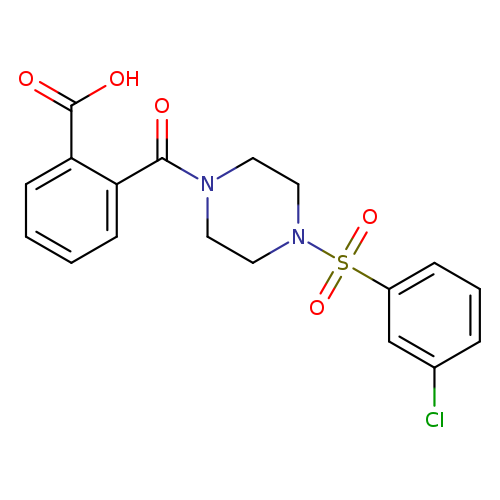 2-[4-(3-chlorobenzenesulfonyl)piperazine-1-carbonyl]benzoic acid