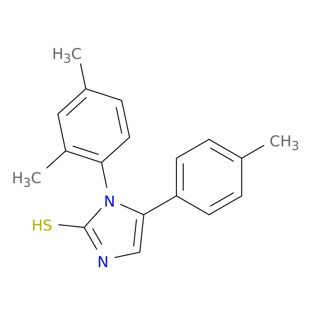1-(2,4-dimethylphenyl)-5-(4-methylphenyl)-1H-imidazole-2-thiol