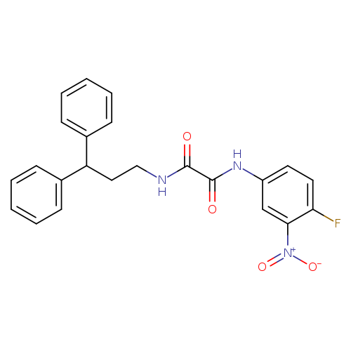 N'-(3,3-diphenylpropyl)-N-(4-fluoro-3-nitrophenyl)ethanediamide
