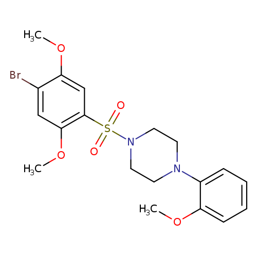 1-[(4-bromo-2,5-dimethoxyphenyl)sulfonyl]-4-(2-methoxyphenyl)piperazine