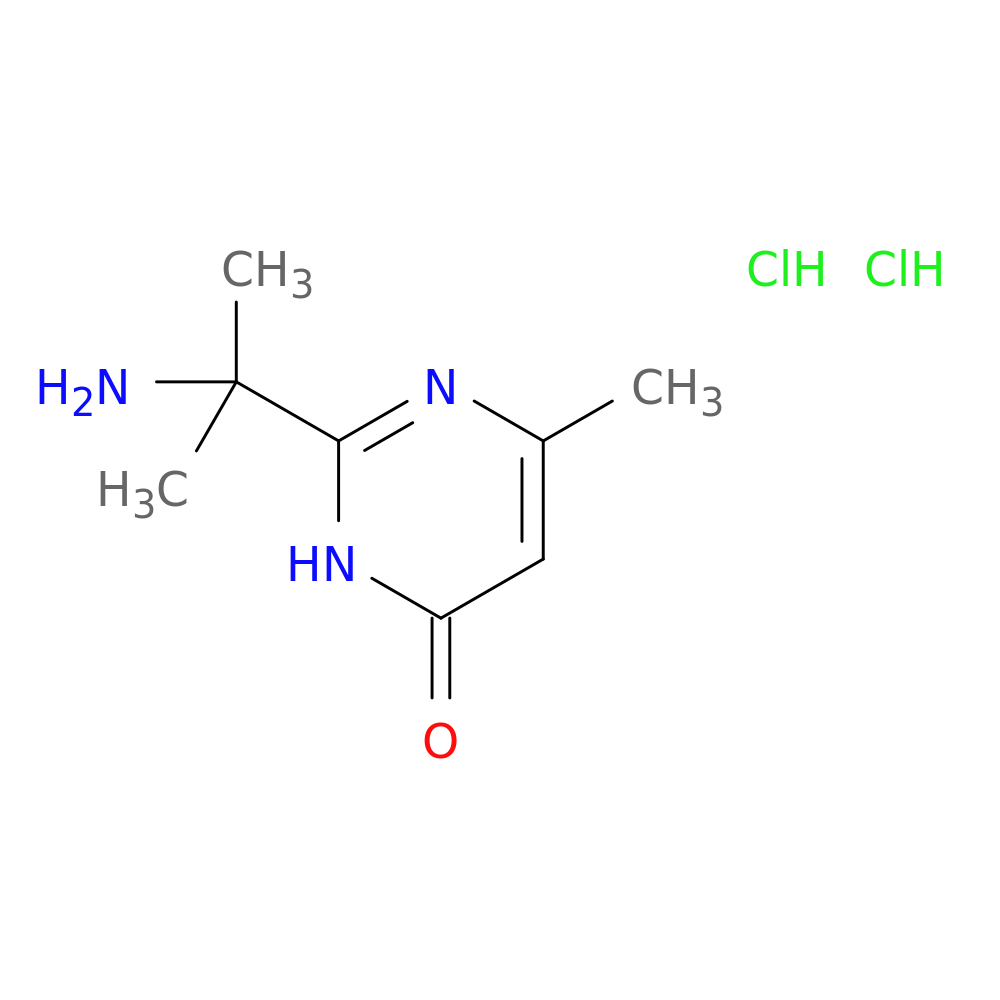 2-(2-Aminopropan-2-yl)-6-methyl-3,4-dihydropyrimidin-4-one dihydrochloride