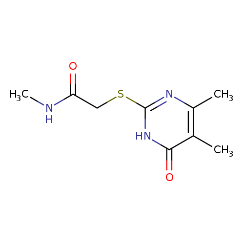 2-[(4,5-dimethyl-6-oxo-1,6-dihydropyrimidin-2-yl)sulfanyl]-N-methylacetamide
