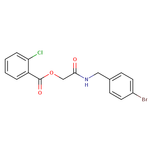 {[(4-bromophenyl)methyl]carbamoyl}methyl 2-chlorobenzoate
