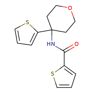 N-[4-(thiophen-2-yl)oxan-4-yl]thiophene-2-carboxamide