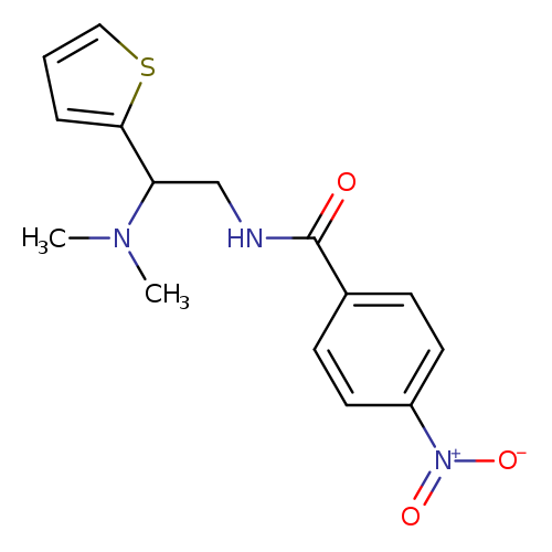 N-[2-(dimethylamino)-2-(thiophen-2-yl)ethyl]-4-nitrobenzamide