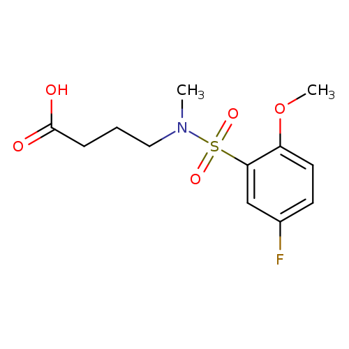 4-[[(5-Fluoro-2-methoxyphenyl)sulfonyl](methyl)amino]butanoic acid