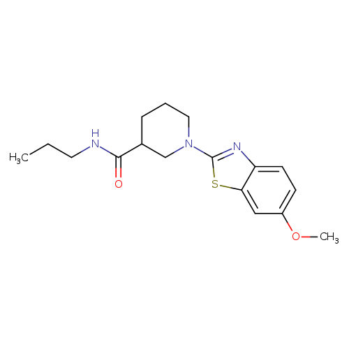 1-(6-methoxy-1,3-benzothiazol-2-yl)-N-propylpiperidine-3-carboxamide