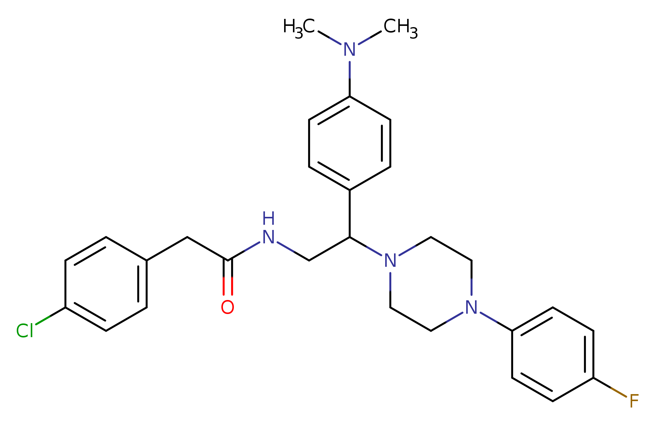2-(4-chlorophenyl)-N-{2-[4-(dimethylamino)phenyl]-2-[4-(4-fluorophenyl)piperazin-1-yl]ethyl}acetamide