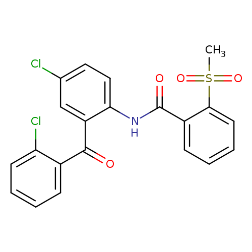 N-[4-chloro-2-(2-chlorobenzoyl)phenyl]-2-methanesulfonylbenzamide
