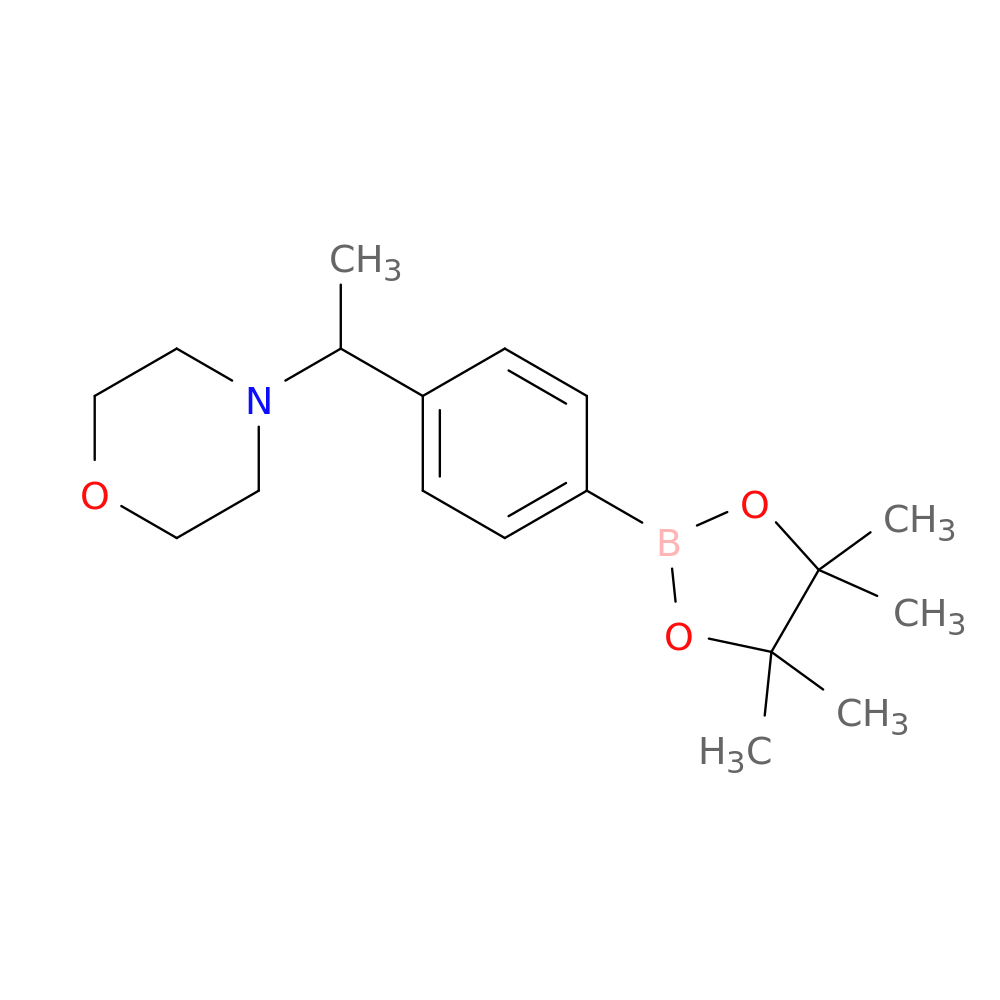 4-(1-(4-(4,4,5,5-Tetramethyl-1,3,2-dioxaborolan-2-yl)phenyl)ethyl)morpholine