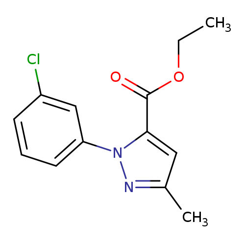 Ethyl 1-(3-chlorophenyl)-3-methyl-1H-pyrazole-5-carboxylate