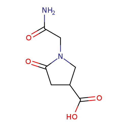 1-(carbamoylmethyl)-5-oxopyrrolidine-3-carboxylic acid