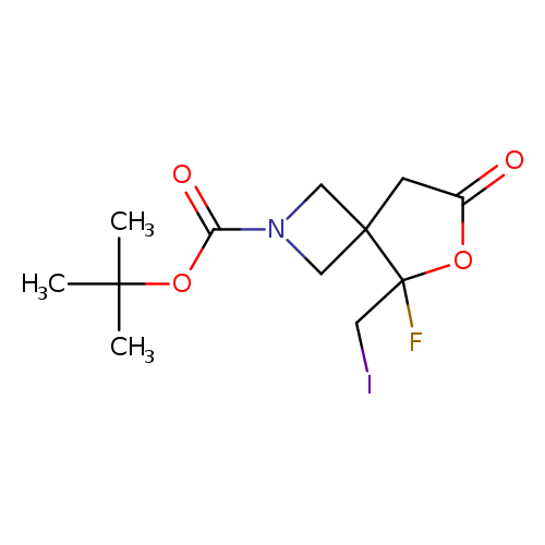 tert-butyl 5-fluoro-5-(iodomethyl)-7-oxo-6-oxa-2-azaspiro[3.4]octane-2-carboxylate