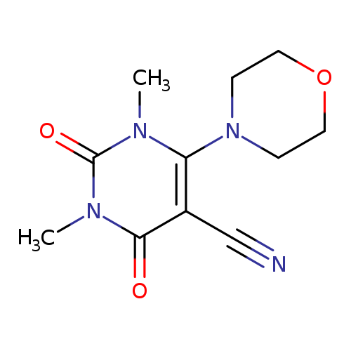 1,3-dimethyl-6-(morpholin-4-yl)-2,4-dioxo-1,2,3,4-tetrahydropyrimidine-5-carbonitrile