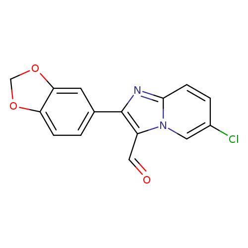 Imidazo[1,2-a]pyridine-3-carboxaldehyde,2-(1,3-benzodioxol-5-yl)-6-chloro-