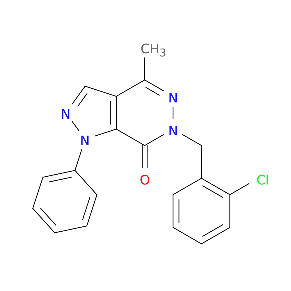 6-[(2-chlorophenyl)methyl]-4-methyl-1-phenyl-1H,6H,7H-pyrazolo[3,4-d]pyridazin-7-one